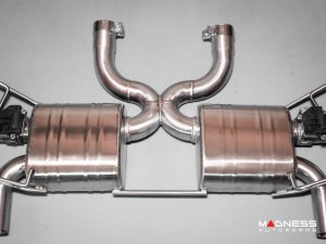 Jaguar F-TYPE Performance Exhaust System - MADNESS - 5.0L V8 - Dual Side Exit - Electronic Valve Design - Black Chrome Exhaust Tips